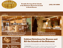 Tablet Screenshot of cabinetworldbahamas.com